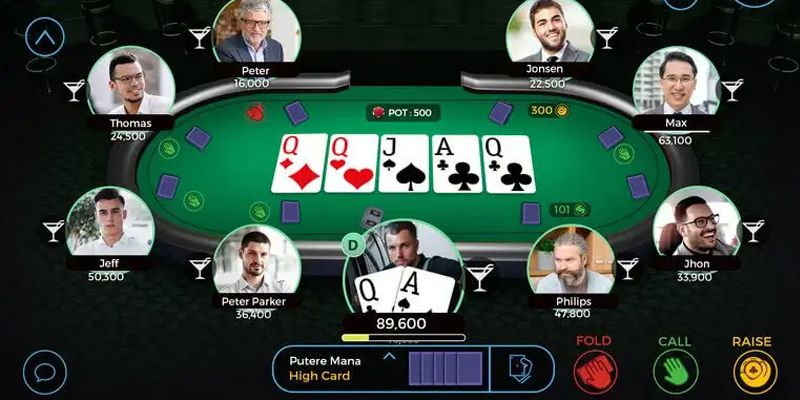 Hướng dẫn chơi game Poker qua các chọn lựa